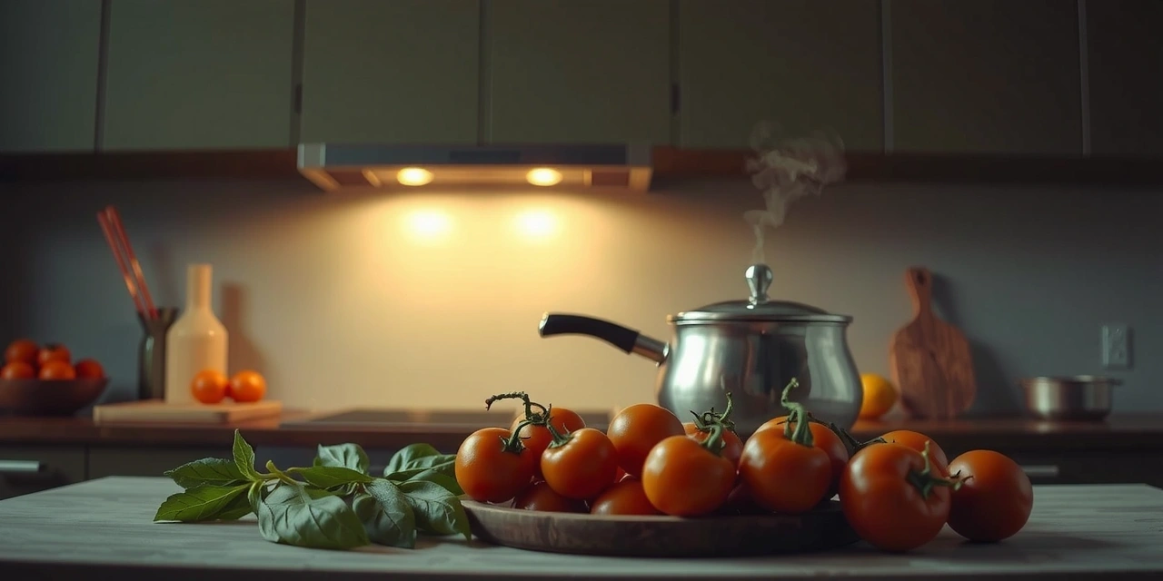 Fondo de cocina cálida